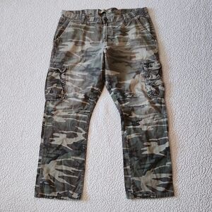 Wrangler Camo Cargo Tactical Wide Leg Pants